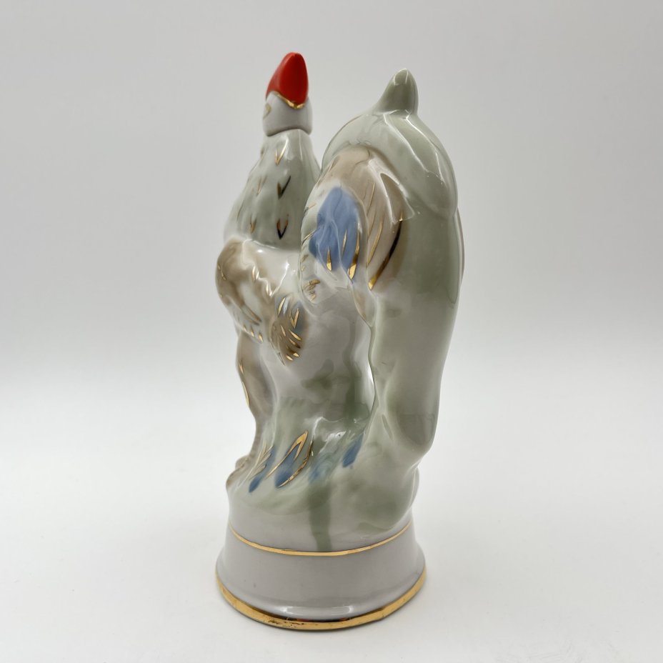 Штоф "Петух", фарфор, роспись, золочение, Городницкий фарфоровый завод, СССР, 1957-1960 гг.
