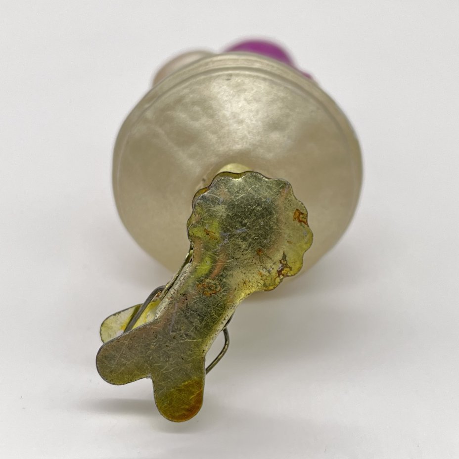 Игрушка ёлочная на прищепке "Русская" (предположительно из набора "Дружба народов"), стекло, краска, металл, Завод стеклянных ёлочных украшений и оптических изделий, г. Москва, СССР, 1950-1960 гг.