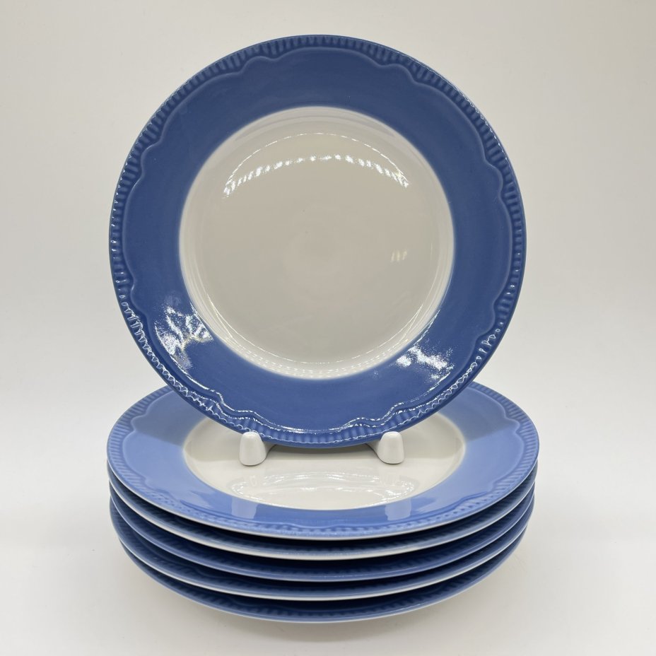 Набор десертных тарелок на 6 персон, фарфор, Россия, 2000-2010 гг.