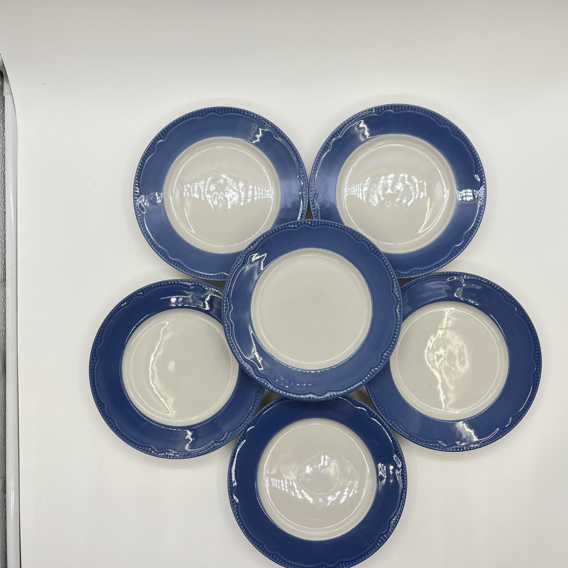 Набор десертных тарелок на 6 персон, фарфор, Россия, 2000-2010 гг.