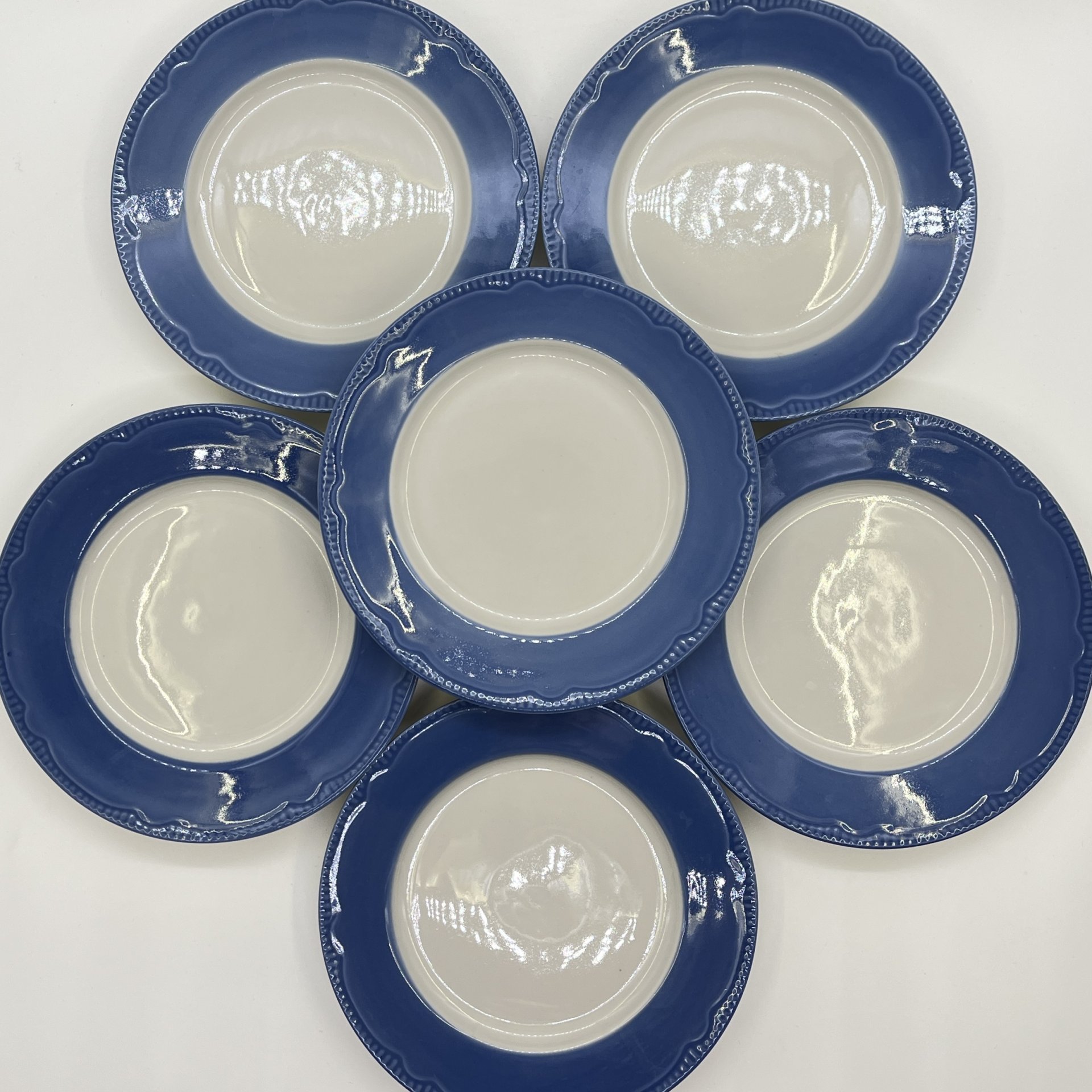 Набор десертных тарелок на 6 персон, фарфор, Россия, 2000-2010 гг.