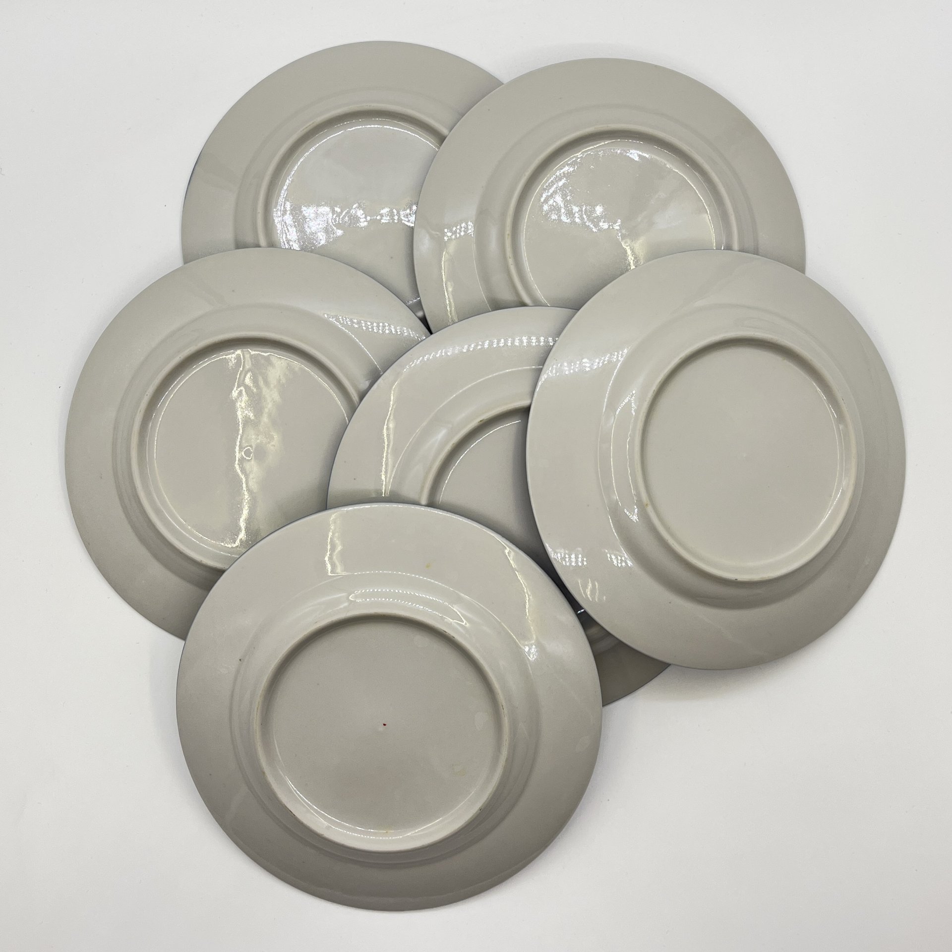 Набор десертных тарелок на 6 персон, фарфор, Россия, 2000-2010 гг.