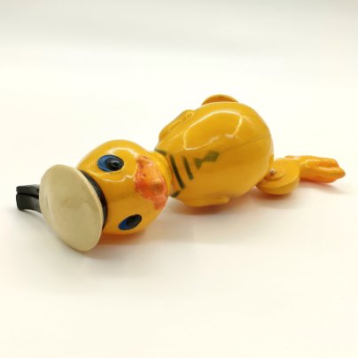 Фигурка "Утёнок-моряк", худ. Н.Д. Тыркова, Охтинский химический комбинат, целлулоид, металл, штамповка, краска