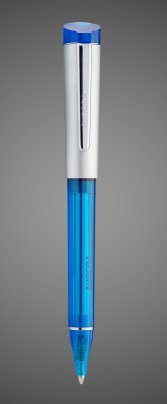 Шариковая ручка Aurora Kappa Blue satin chrome CT, в подарочной коробке, Лаки и смолы: смола, хром