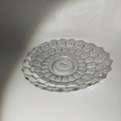 Блюдо округлой формы, стекло, СССР, 1970-1980 гг.