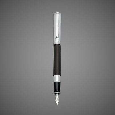 Перьевая ручка Aurora TU Metal Cap Black CT, перо - F, в подарочной коробке, Лаки и смолы: смола, сталь