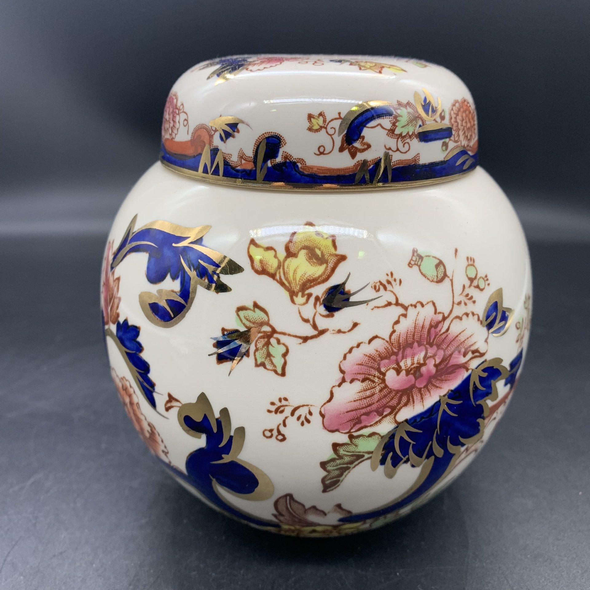 Ваза с крышкой (банка) для бисквита/печенья в восточном стиле, Mason's ironstone