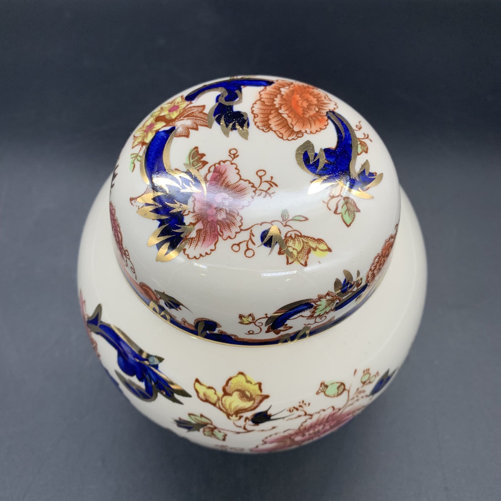 Ваза с крышкой (банка) для бисквита/печенья в восточном стиле, Mason's ironstone