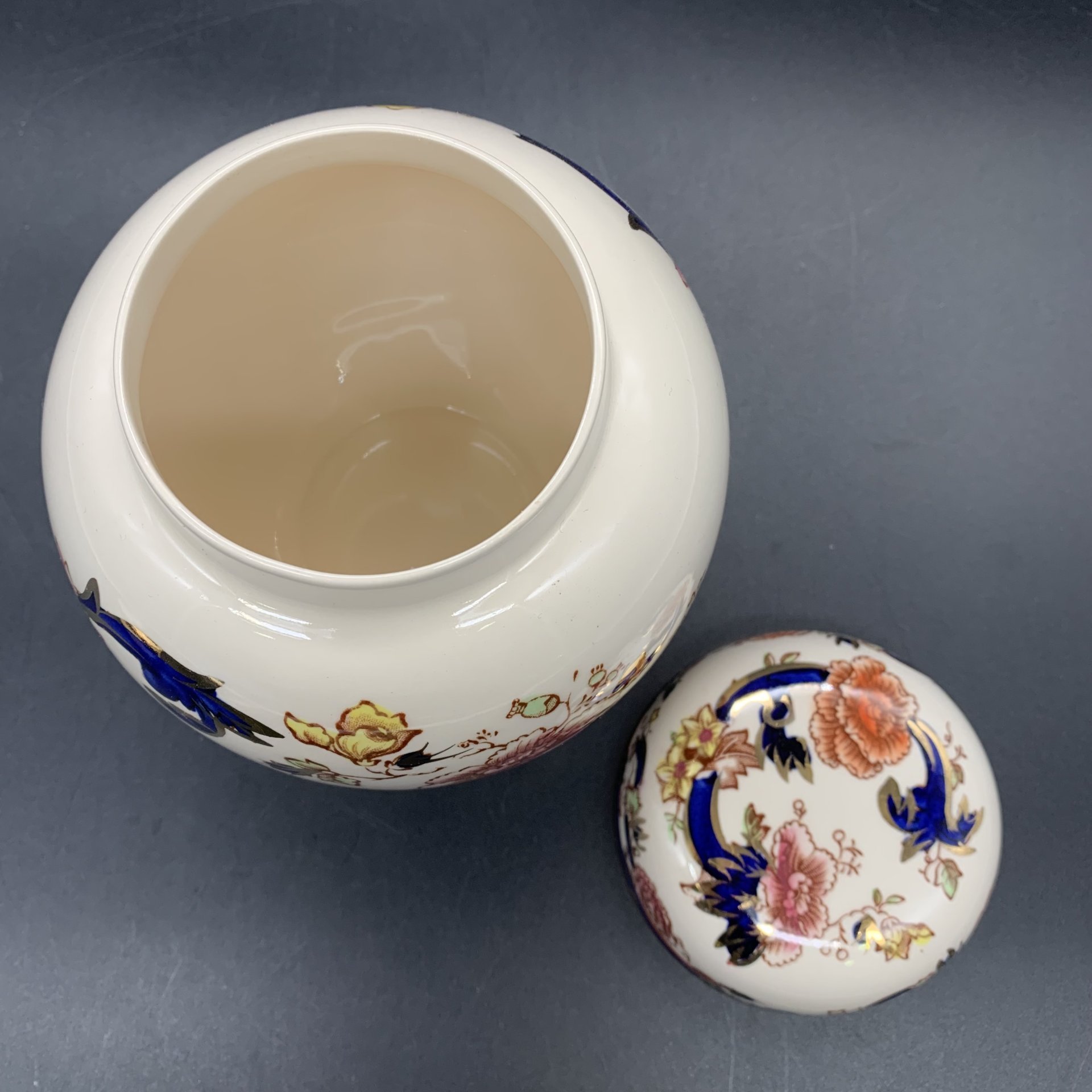 Ваза с крышкой (банка) для бисквита/печенья в восточном стиле, Mason's ironstone