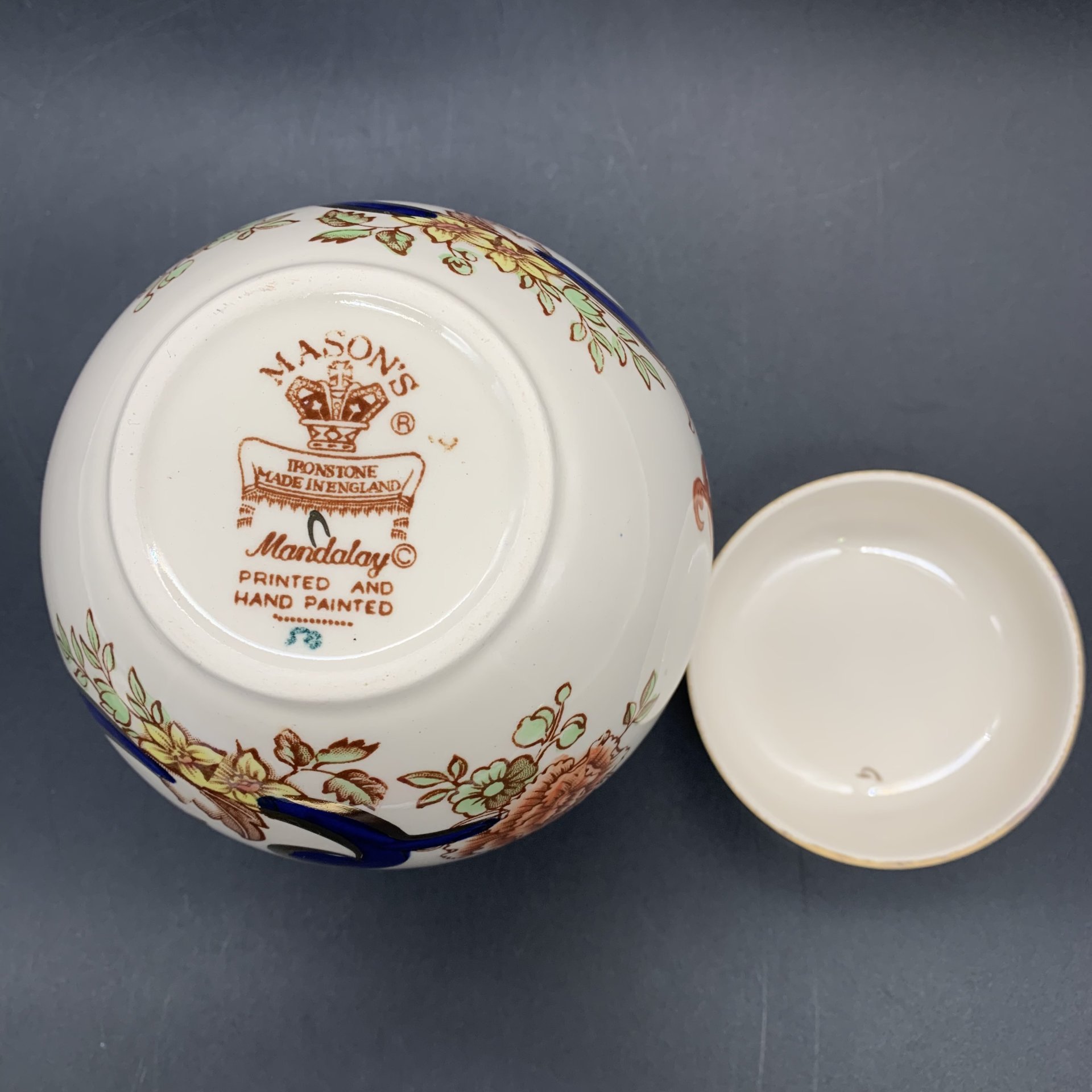 Ваза с крышкой (банка) для бисквита/печенья в восточном стиле, Mason's ironstone