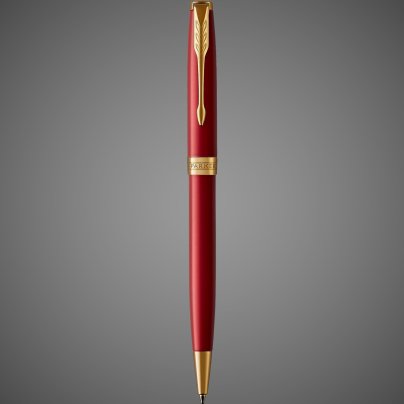Шариковая ручка Parker Sonnet , Lacquer Intense Red GT, стержень: M, цвет чернил: black , в подарочной упаковке, Лаки и смолы: лак, латунь, нержавеющая сталь, позолота, позолота