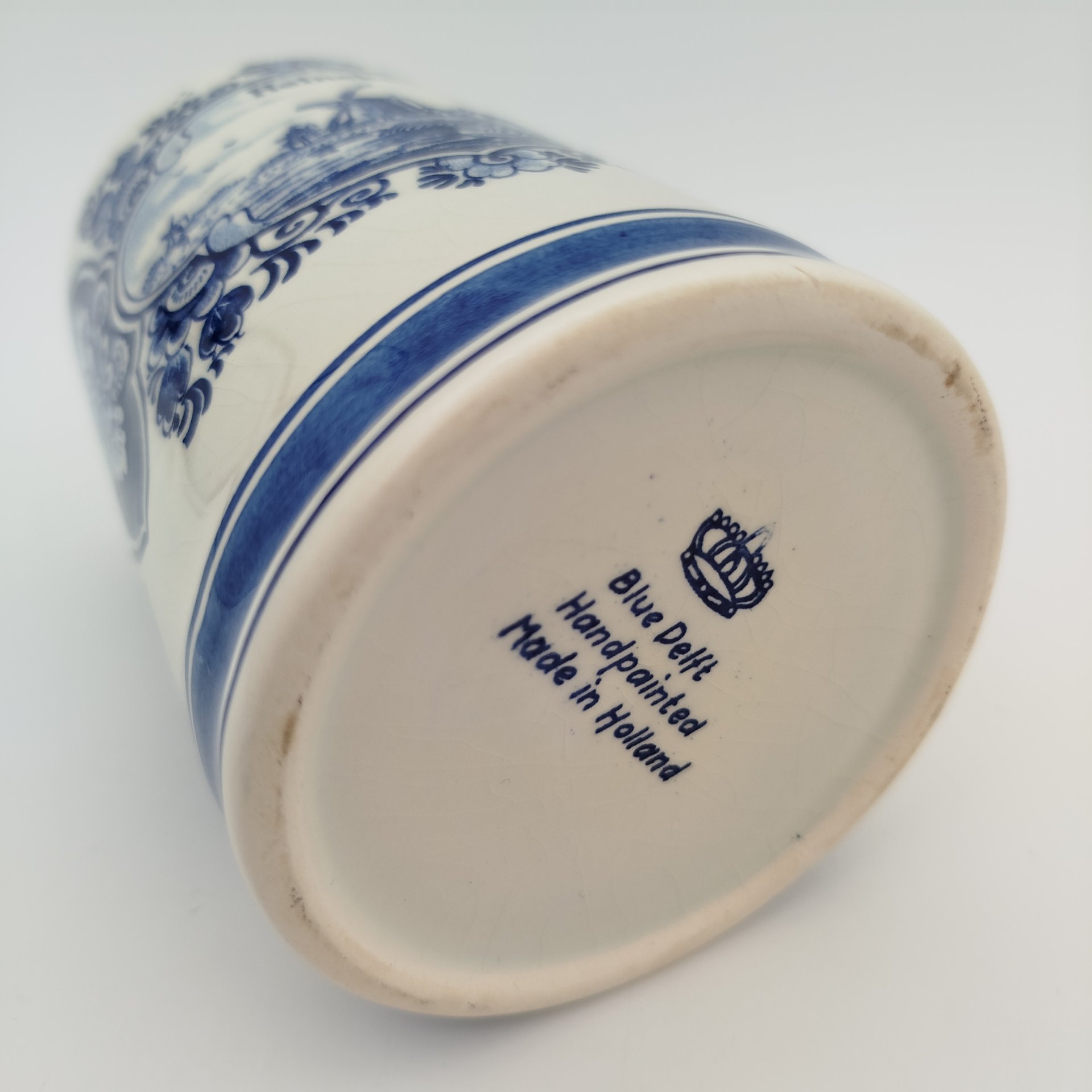 Пивная кружка "Heineken" с голландскими пейзажами в медальонах, Delfts Blauw