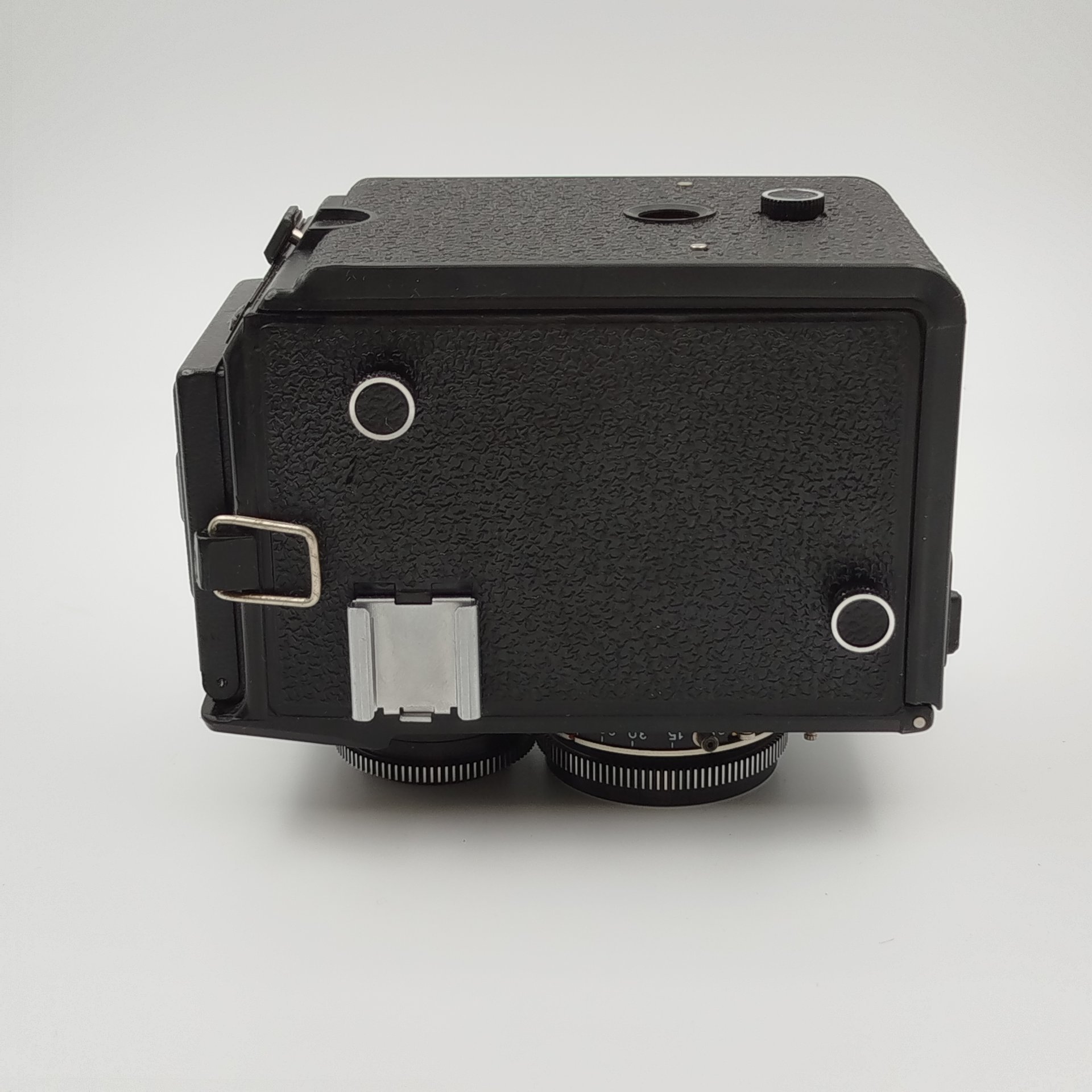 Фотоаппарат "Любитель-166" в чехле с коробкой и документами, металл, пластик, стекло, искусственная кожа, ЛОМО (Ленинградское оптико-механическое объединение), СССР, 1984 г.