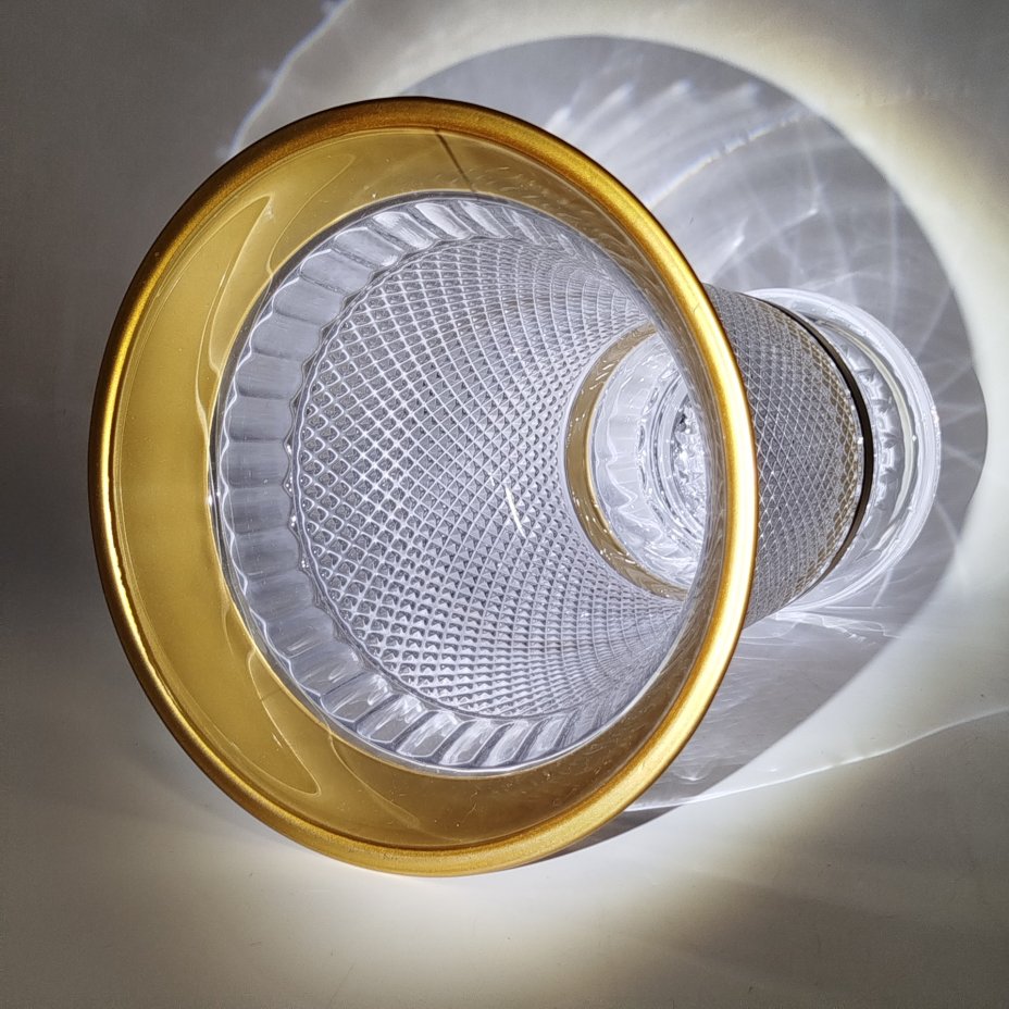 Ваза для цветов "Фелиция", Vayberg, стекло, золочение, Китай, 2010-2020 гг.