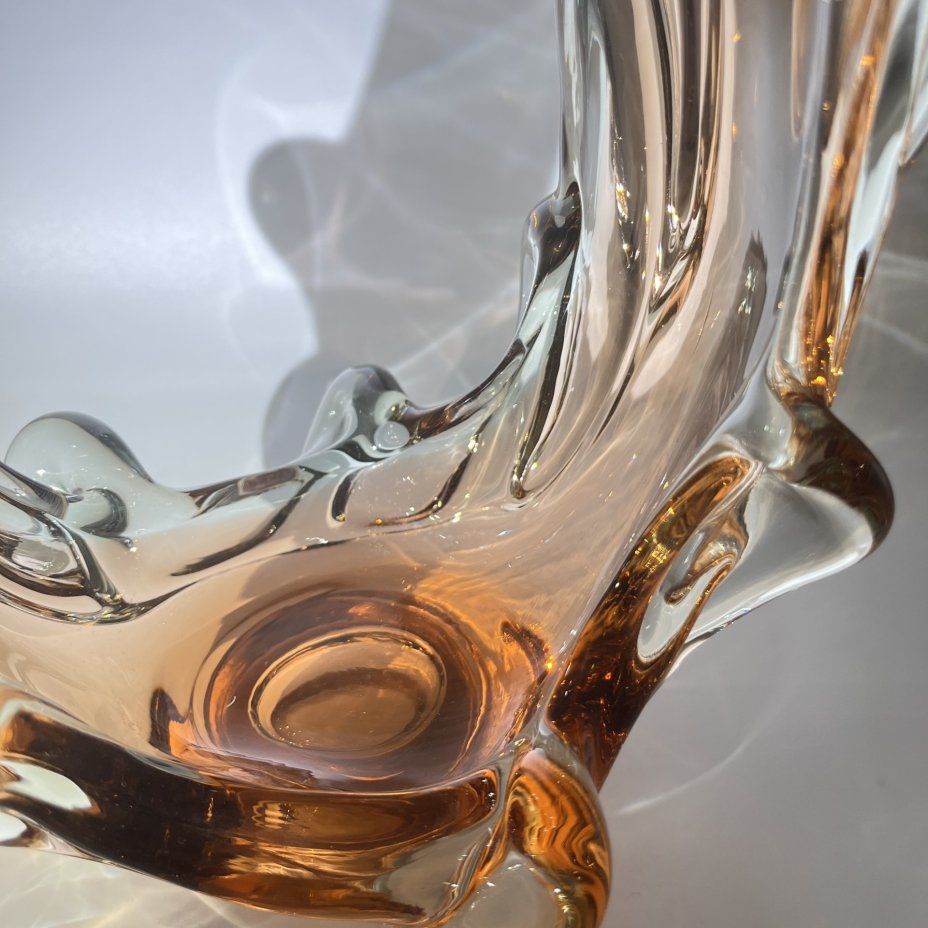 Корзиночка (конфетница) "Медуза" карамельного оттенка