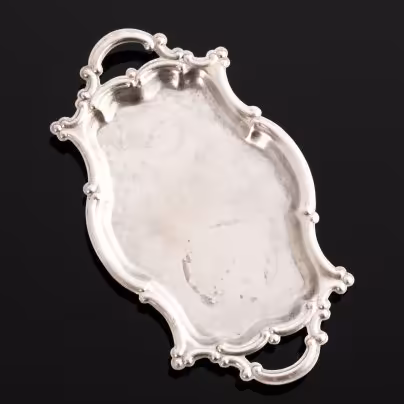 Поднос сервировочный (кофейный) с фигурным бортом