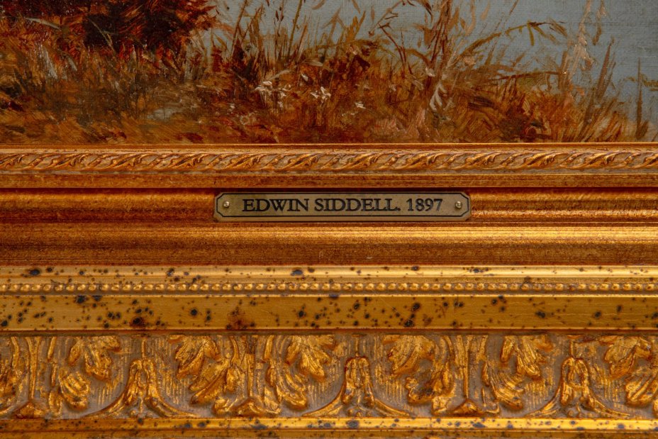 Картина  "Пейзаж с озером", художник Edwin Siddell