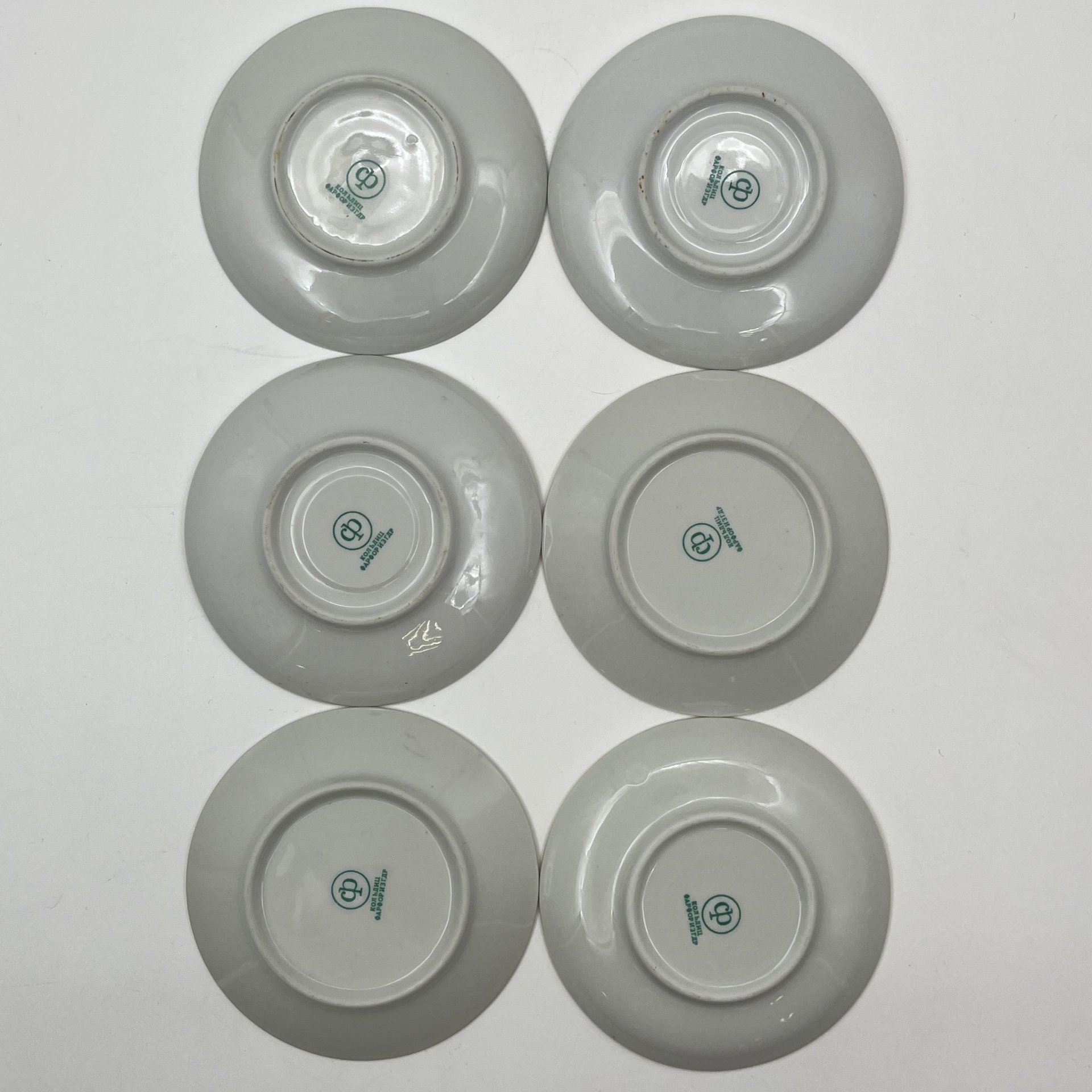 Сервиз кофейный на 6 персон "Мадонна" (15 предметов), фарфор, люстр, деколь, золочение, Colditz (Кольдиц), ГДР, 1960-1980 гг.