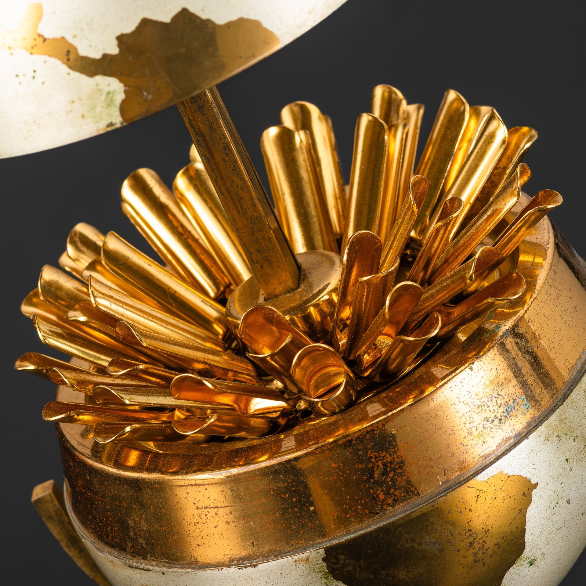 Сигаретница настольная "Глобус" на 25 сигарет, металл, золочение, Западная Европа, 1970-1990 гг.