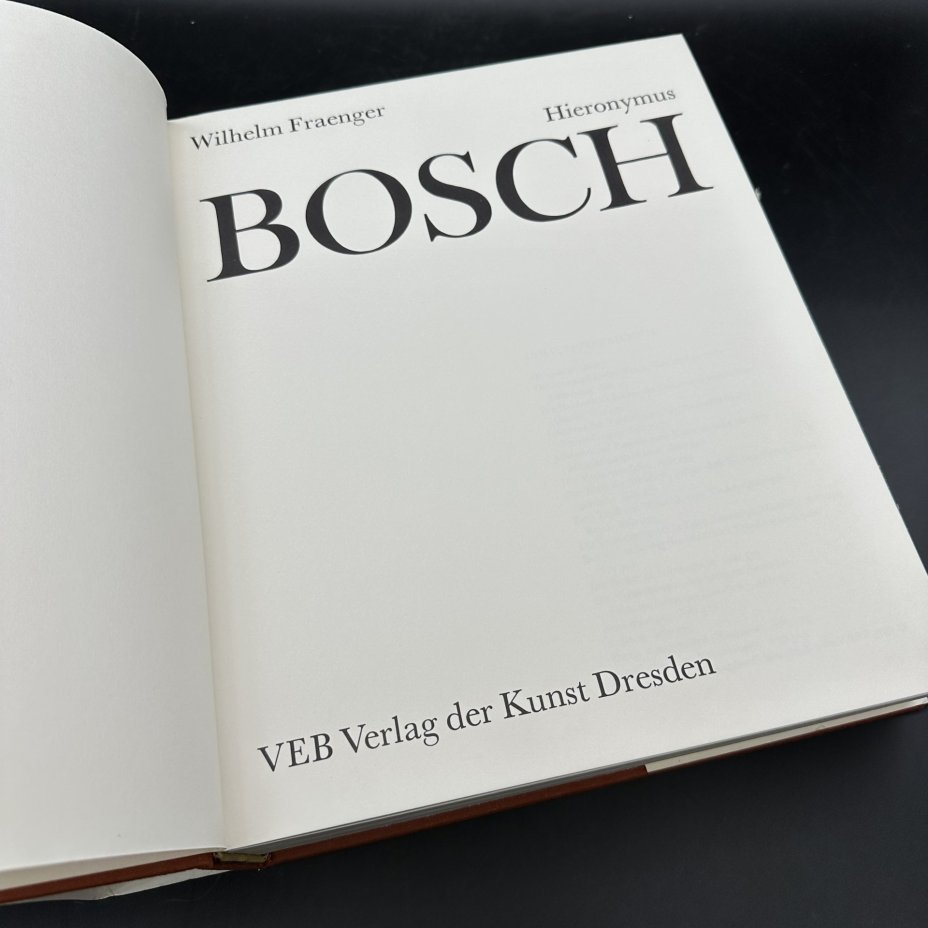 Альбом "Bosch" Wilhelm Fraenger (на немецком)