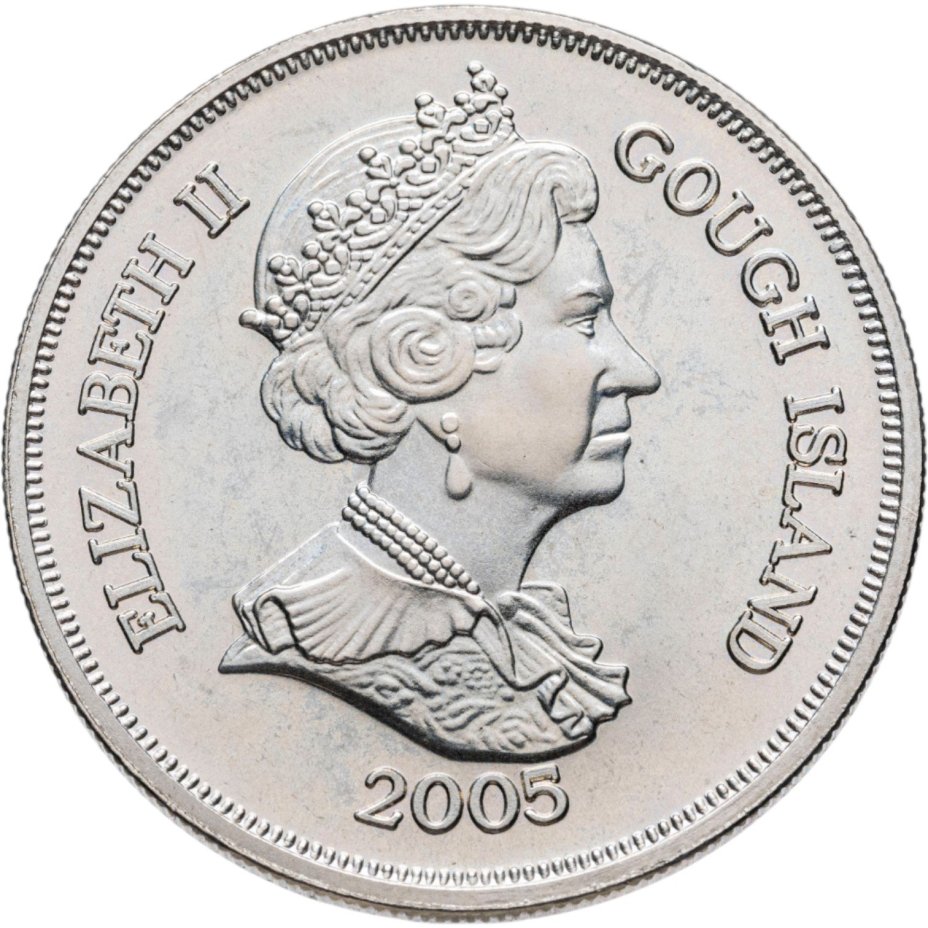 Острова Святой Елены, Вознесения и Тристан-да-Куньи. 1 крона (crown) 2005 остров Гоф 60 лет окончания войны в Европе
