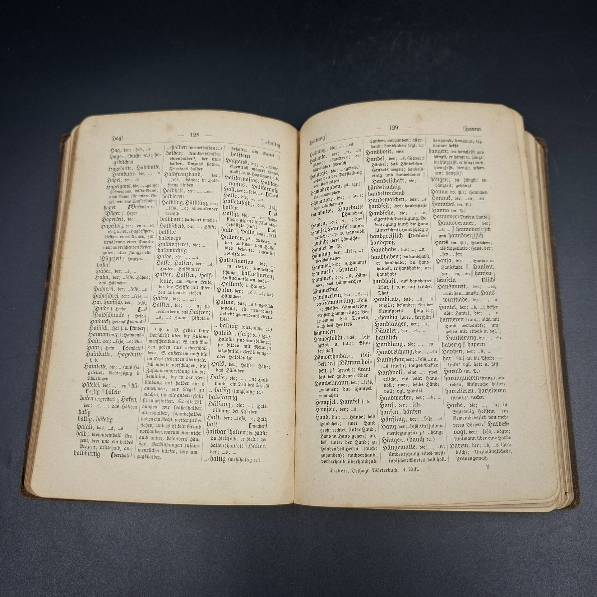 Книга "Vollständiges orthographisches wörterbuch" ("Полный орфографический словарь")