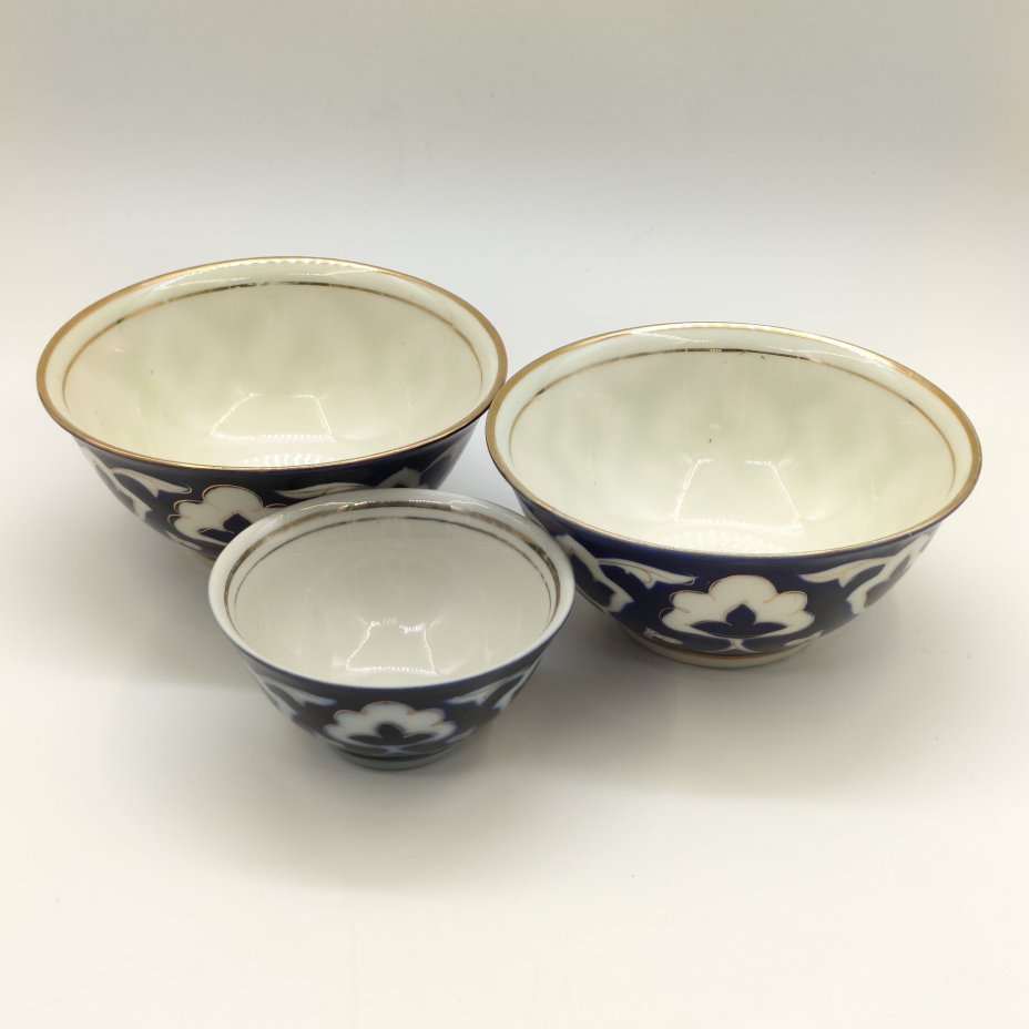 Набор из 3-х пиал разных размеров "Пахта"