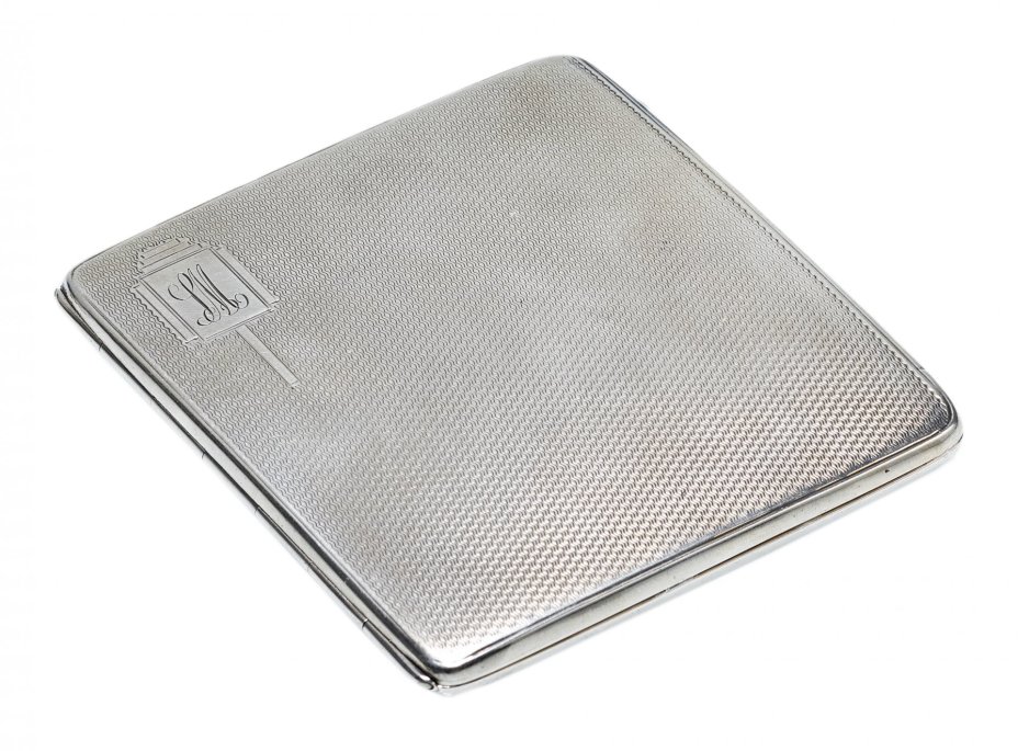 Портсигар, фирма «J.Gloster Ltd.», серебро 925 пр., Бирмингем, Великобритания, 1935 г.