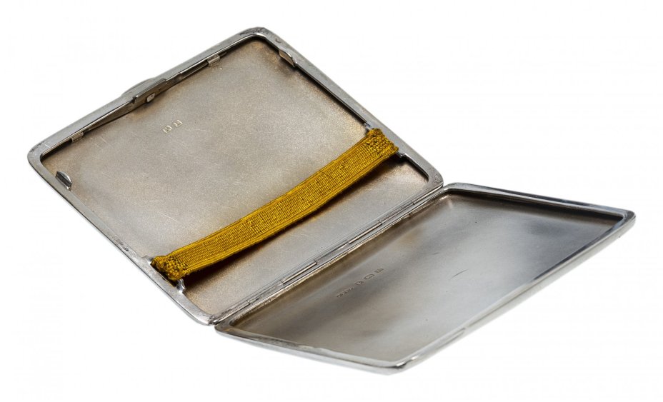 Портсигар, фирма «J.Gloster Ltd.», серебро 925 пр., Бирмингем, Великобритания, 1935 г.