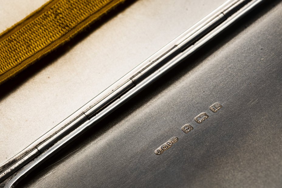 Портсигар, фирма «J.Gloster Ltd.», серебро 925 пр., Бирмингем, Великобритания, 1935 г.