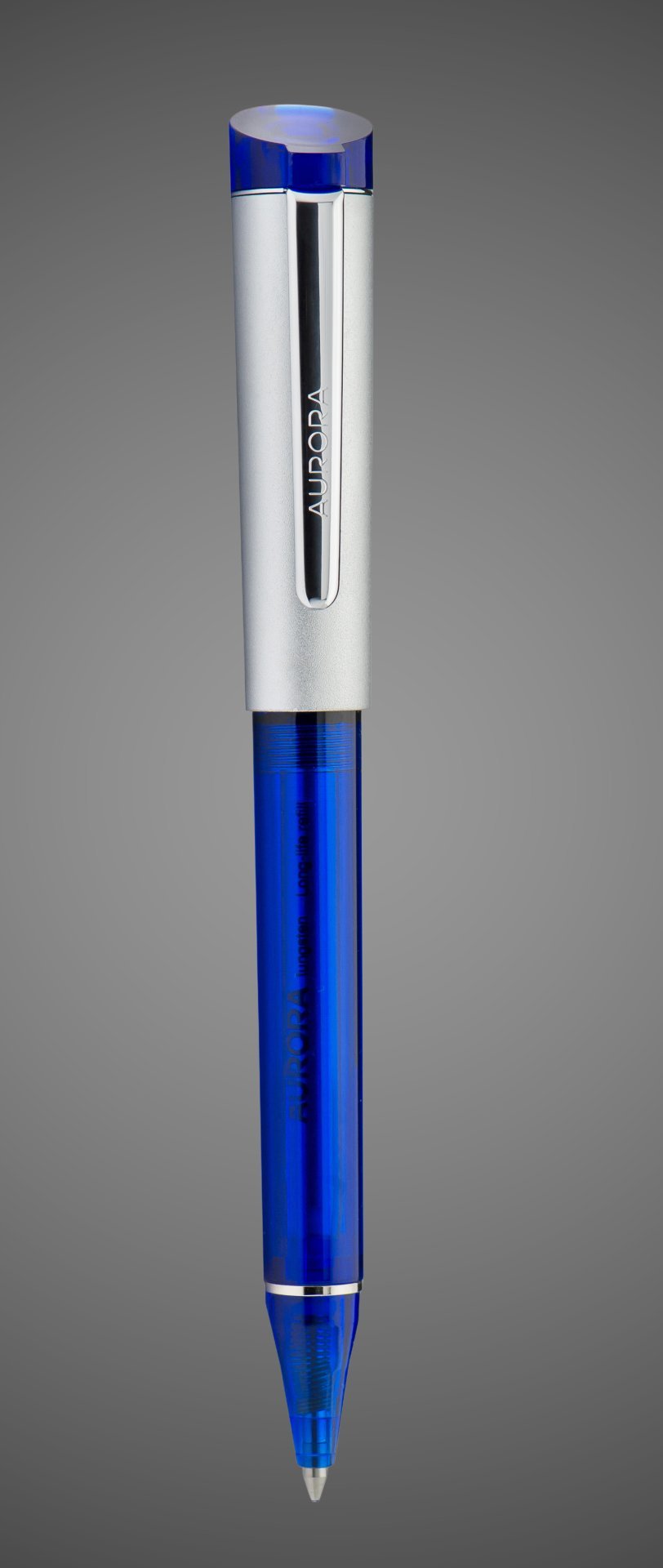 Шариковая ручка Aurora K Colour Resin blue CT, в подарочной коробке, Металлы: латунь, смола, сталь, хром