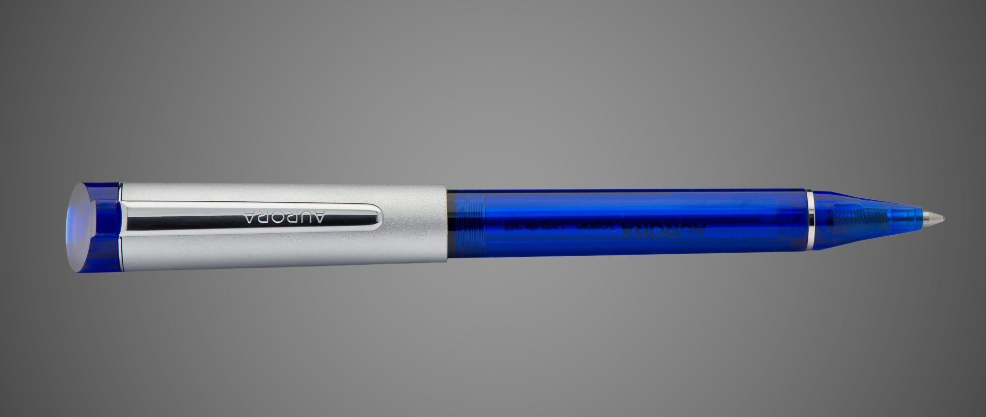 Шариковая ручка Aurora K Colour Resin blue CT, в подарочной коробке, Металлы: латунь, смола, сталь, хром