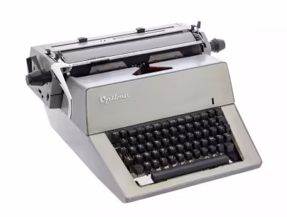 Печатная машинка "Optima M14", металл, пластик, Германия, 1962-1980 гг., Optima