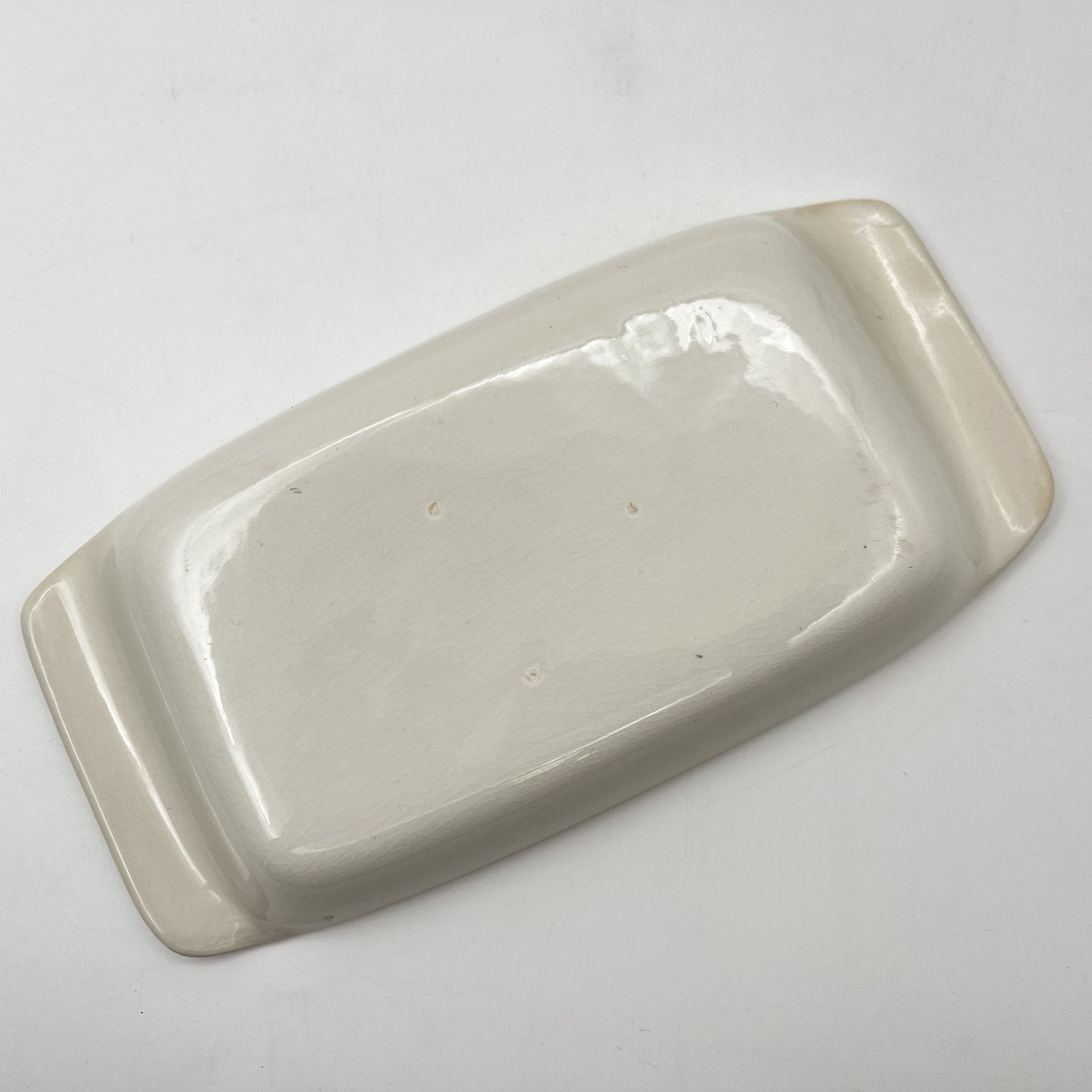 Лоток для мелочей, украшенный изображением автомобиля "Fiat 1901", фаянс, деколь, Западная Европа, 1950-1970 гг.