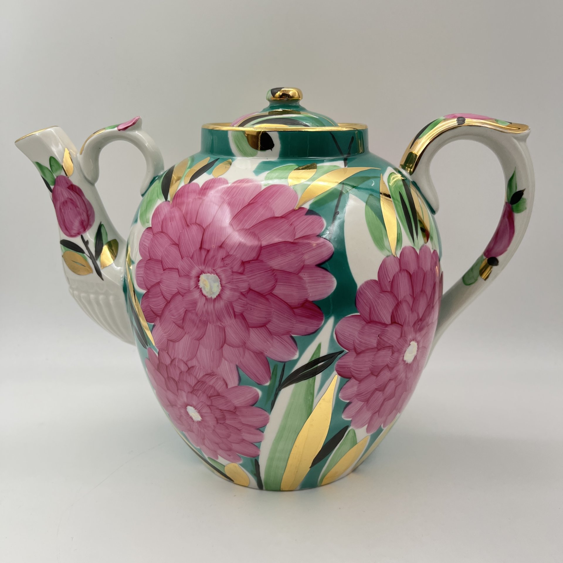 Чайник доливной (трактирный) "Хризантемы"