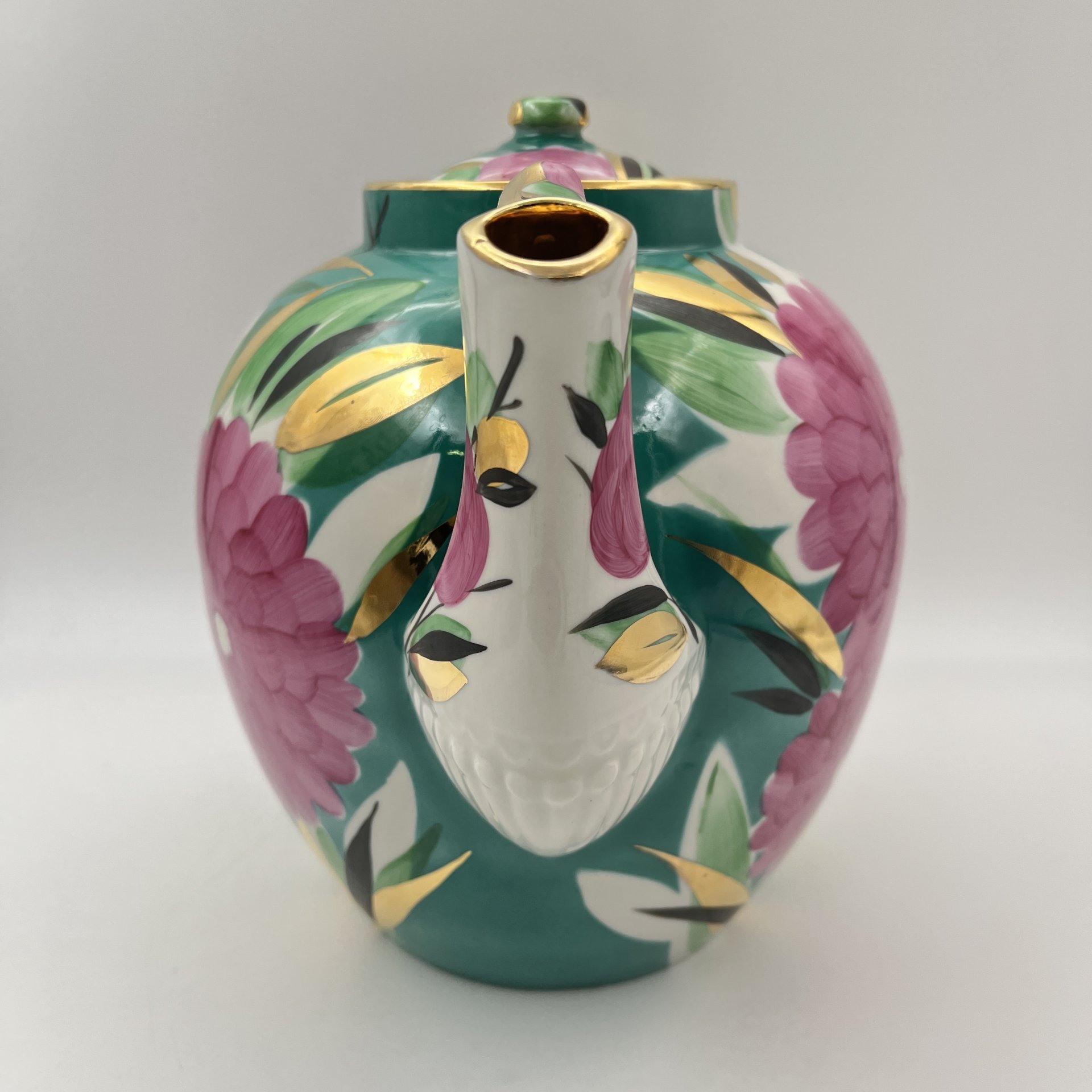 Чайник доливной (трактирный) "Хризантемы"