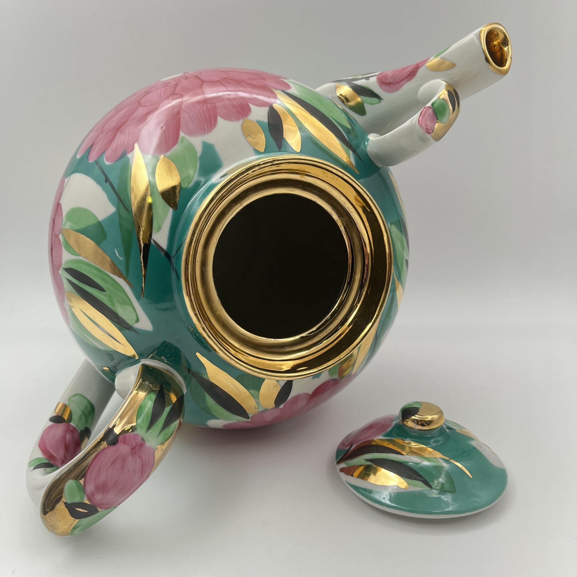 Чайник доливной (трактирный) "Хризантемы"