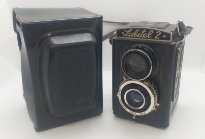 Фотоаппарат "Любитель-2" в оригинальном кофре, ЛОМО (Ленинградское оптико-механическое объединение)