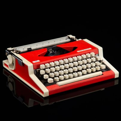 Машинка печатная "Unis TBM De Luxe" в оригинальном кофре, пластик, металл, Tvornica Biro Mašina, Югославия, 1970-1990 гг.