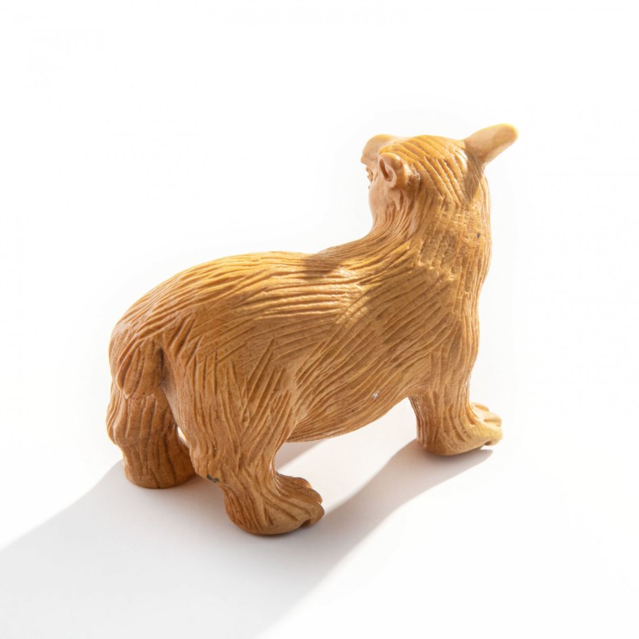 Окимоно (статуэтка) "Росомаха", самшит, стекло, резьба, Япония, 1960-1970 гг.