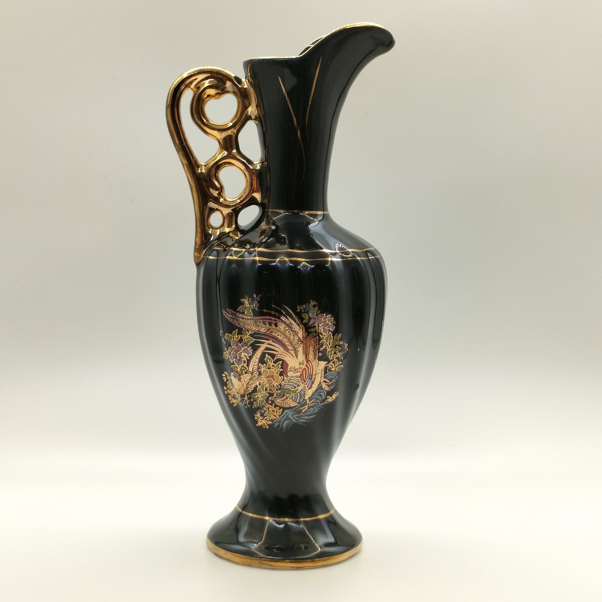 Набор для напитков "Райские птички", состоящий из кувшина и 6-ти чашечек, мануфактура "Anadolu Seramik"