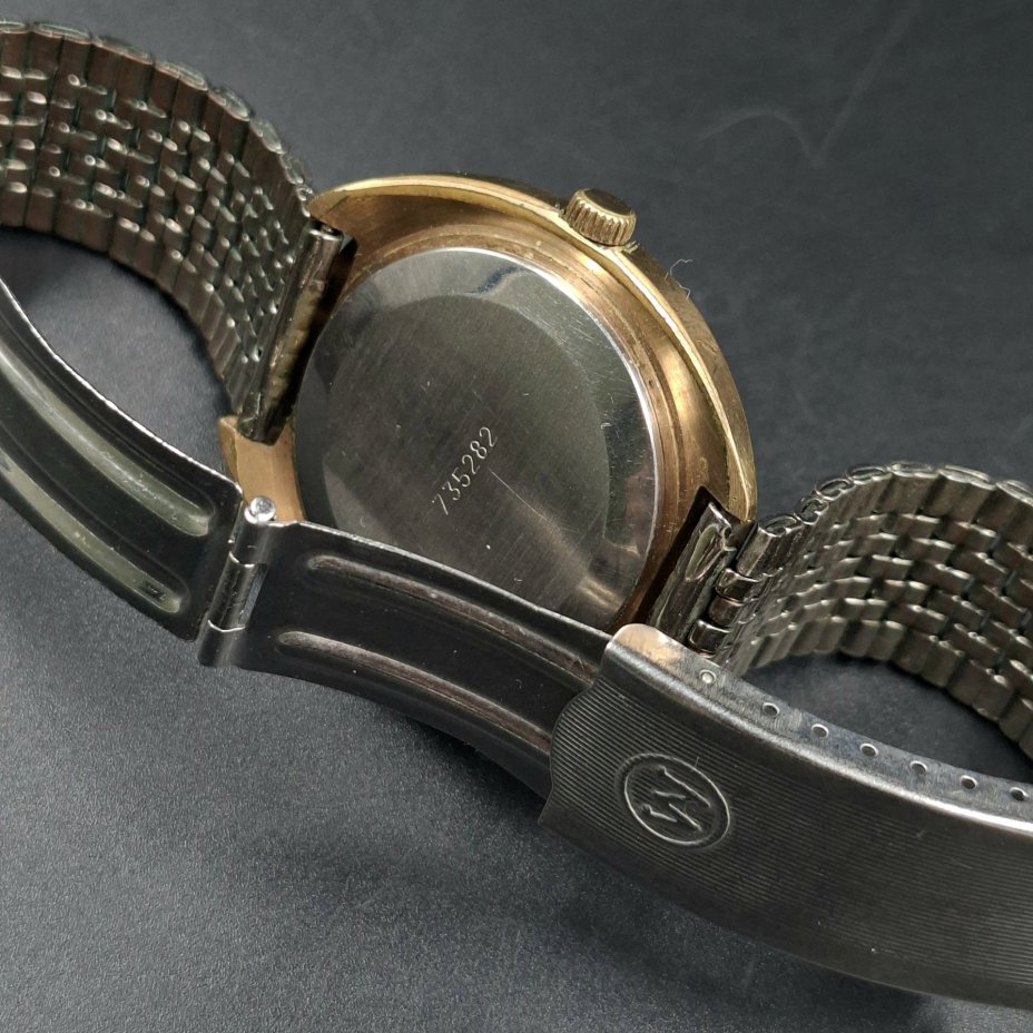 Часы наручные мужские «Ракета», металл, стекло, Петродворцовый часовой завод «Ракета», СССР, 1970-1990 гг.