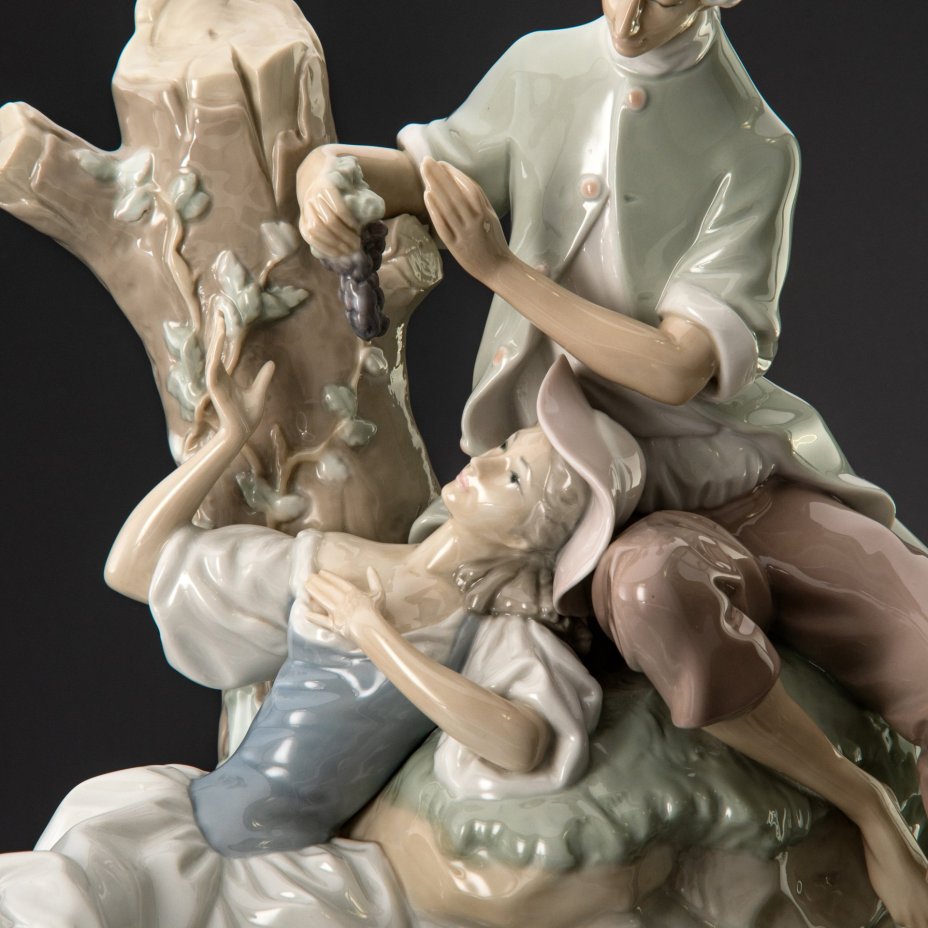 Статуэтка "Grupo Pastoral" ("Пасторальная группа"), скульптор Salvador Furio, фарфор, роспись, Lladro, Испания, 1960-1970 гг.