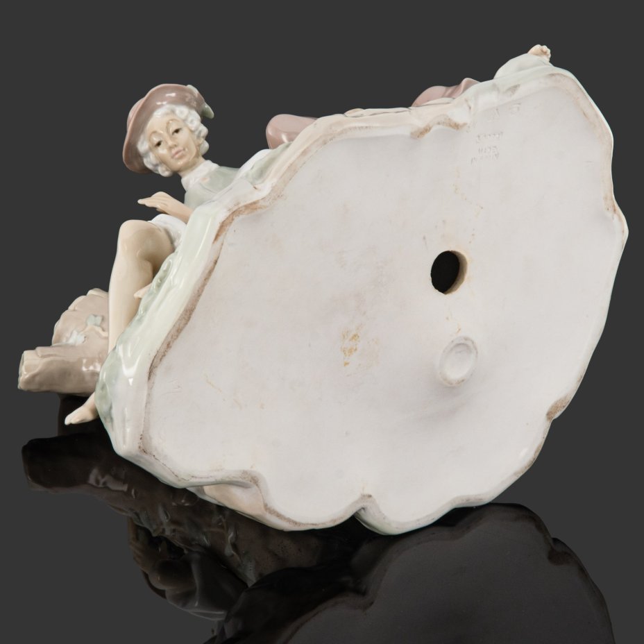 Статуэтка "Grupo Pastoral" ("Пасторальная группа"), скульптор Salvador Furio, фарфор, роспись, Lladro, Испания, 1960-1970 гг.