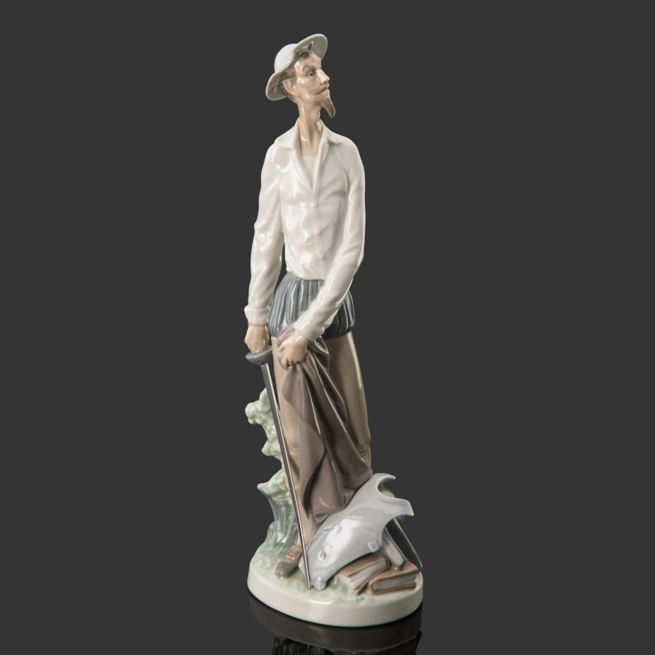 Статуэтка "Дон Кихот", скульптор Salvador Furio, фарфор, роспись, Lladro, Испания, 1977-1984 гг.
