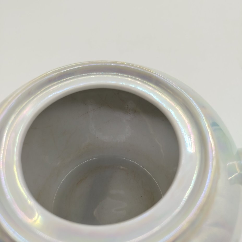 Чайник заварочный из сервиза "Мадонна", фарфор, люстр, золочение, Fortuna Eisenberg, ГДР, 1960-1973 гг.