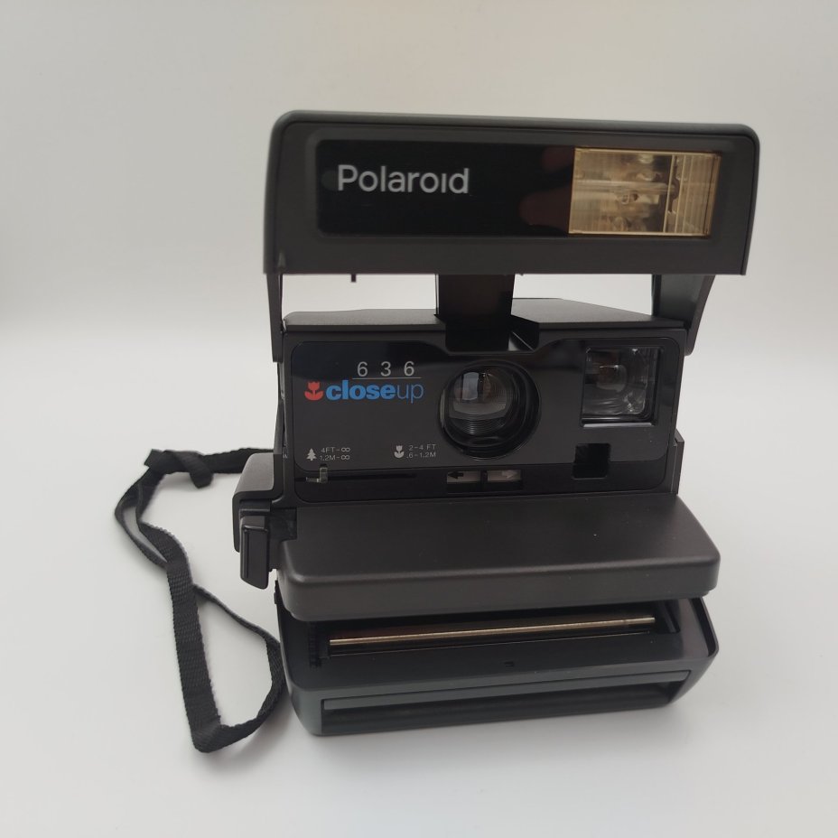 Фотоаппарат "Polaroid 636 Close Up" в сумке-рюкзаке, пластик, металл, Polaroid, Великобритания, 1988-2000 гг.