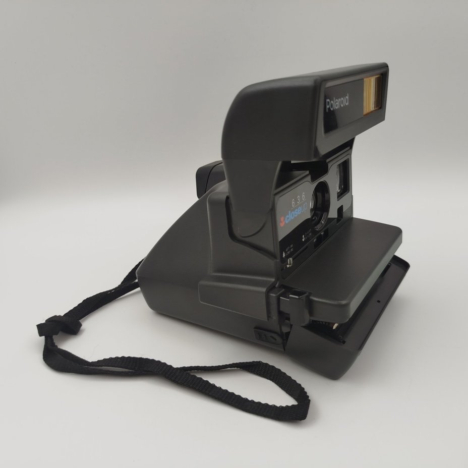 Фотоаппарат "Polaroid 636 Close Up" в сумке-рюкзаке, пластик, металл, Polaroid, Великобритания, 1988-2000 гг.