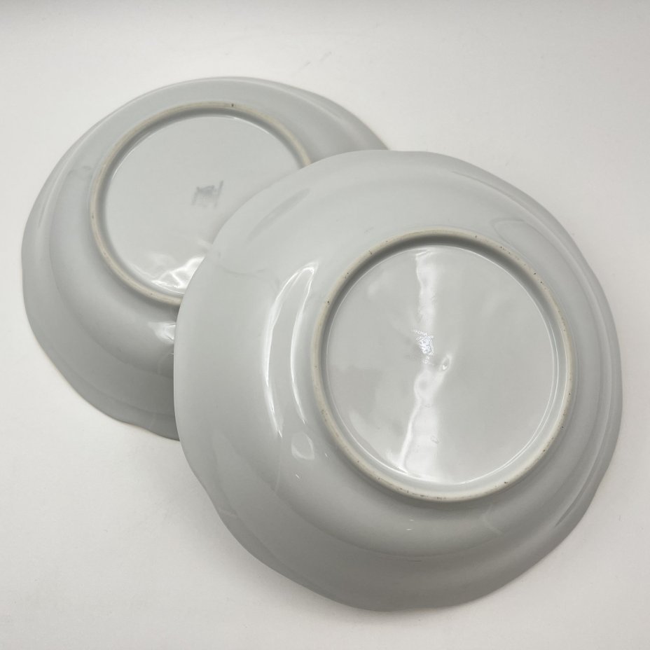 Набор из 2-х салатников "Мейсенский букет", фарфор, деколь, золочение, Bohemia (Neurohlau), Чехословакия, 1970-1990 гг.