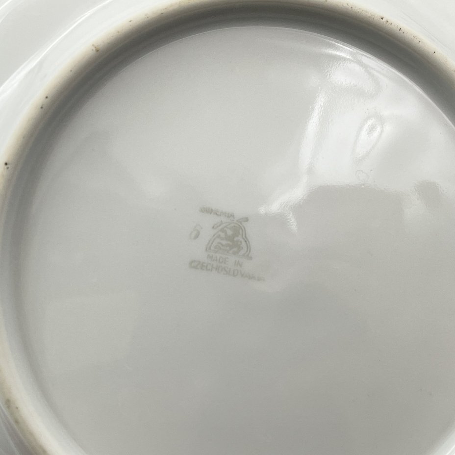 Набор из 2-х салатников "Мейсенский букет", фарфор, деколь, золочение, Bohemia (Neurohlau), Чехословакия, 1970-1990 гг.